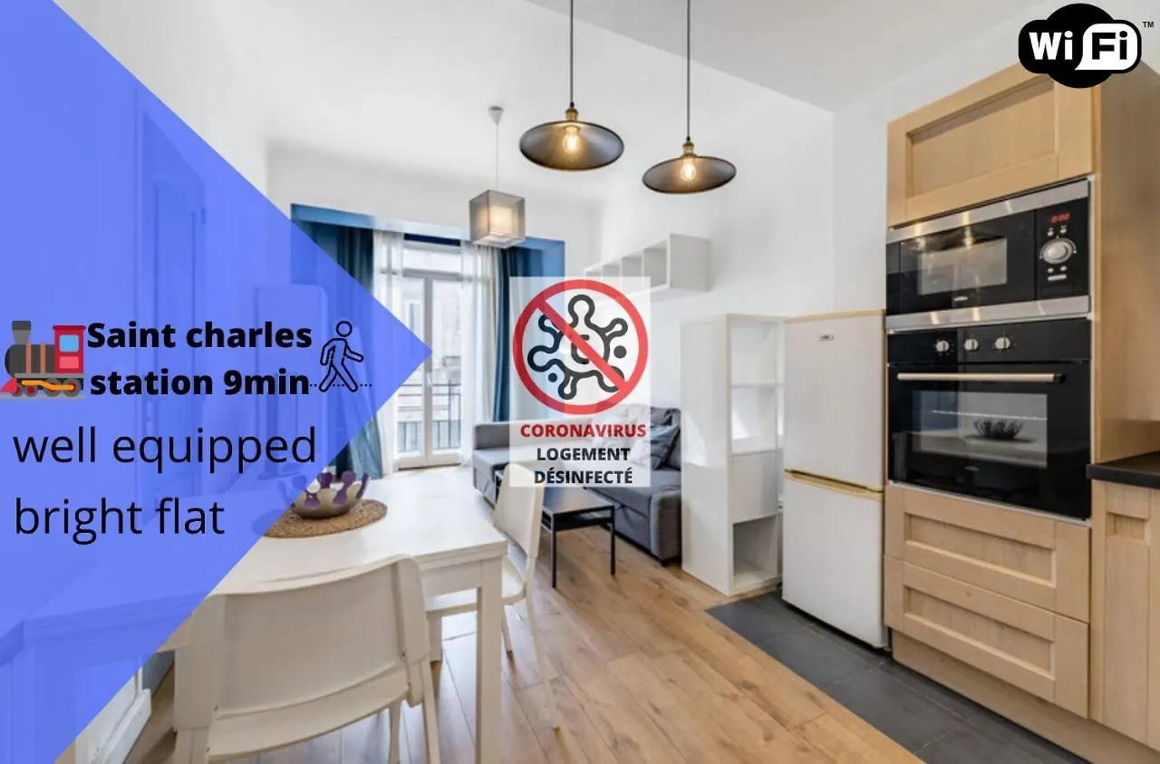 Charming Bright And Equipped Apartment Marseille